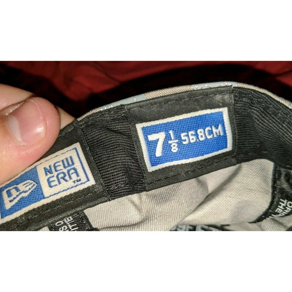 Detroit Tigers MLB New Era 59FIFTY Fitted Hat Size 7 1/8 Light Gray RARE HTF EUC - Picture 7 of 8